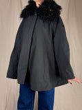 cappa collo in eco pelliccia