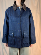 Giacca Denim Colletto Velluto