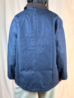 Giacca Denim Colletto Velluto