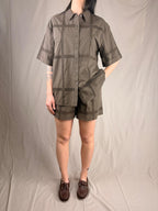 Camicia Cioccolato in Cotone organico