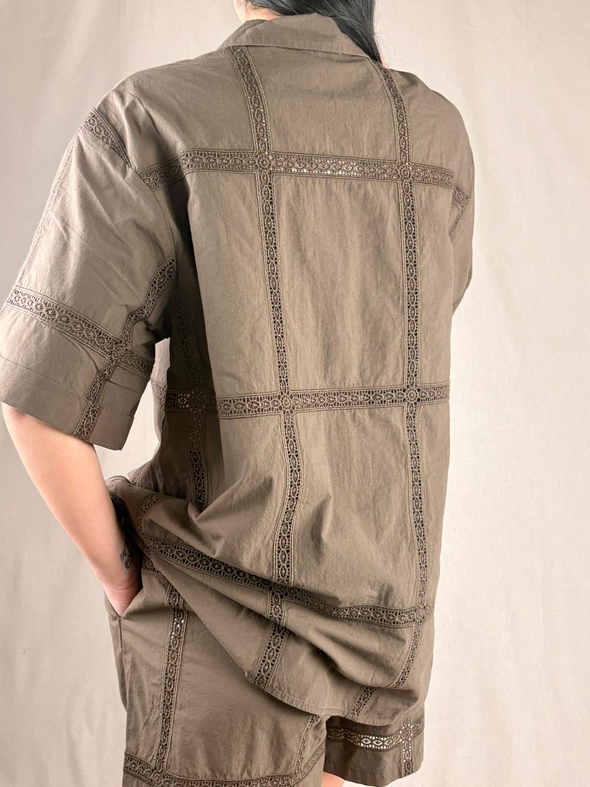 Camicia Cioccolato in Cotone organico