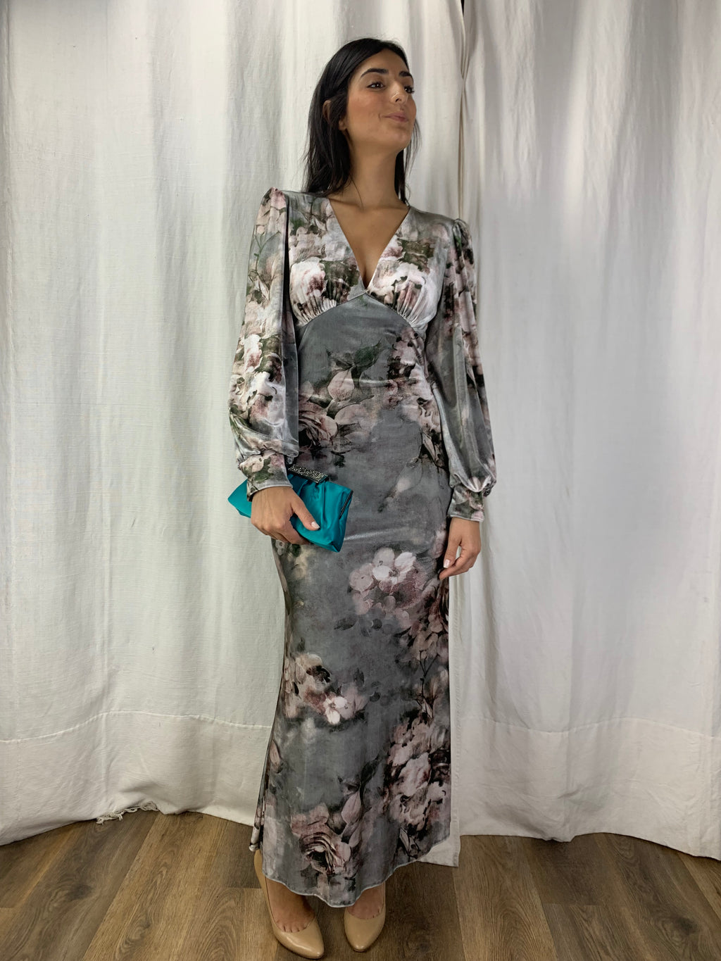 Abito ciniglia perla