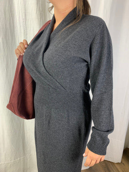 Abito in maglia antracite