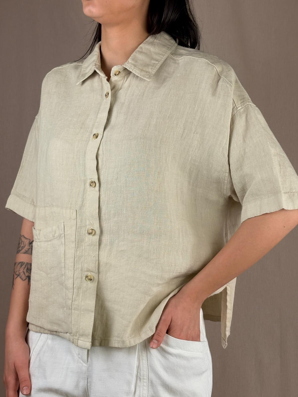 Camicia in Lino Corda