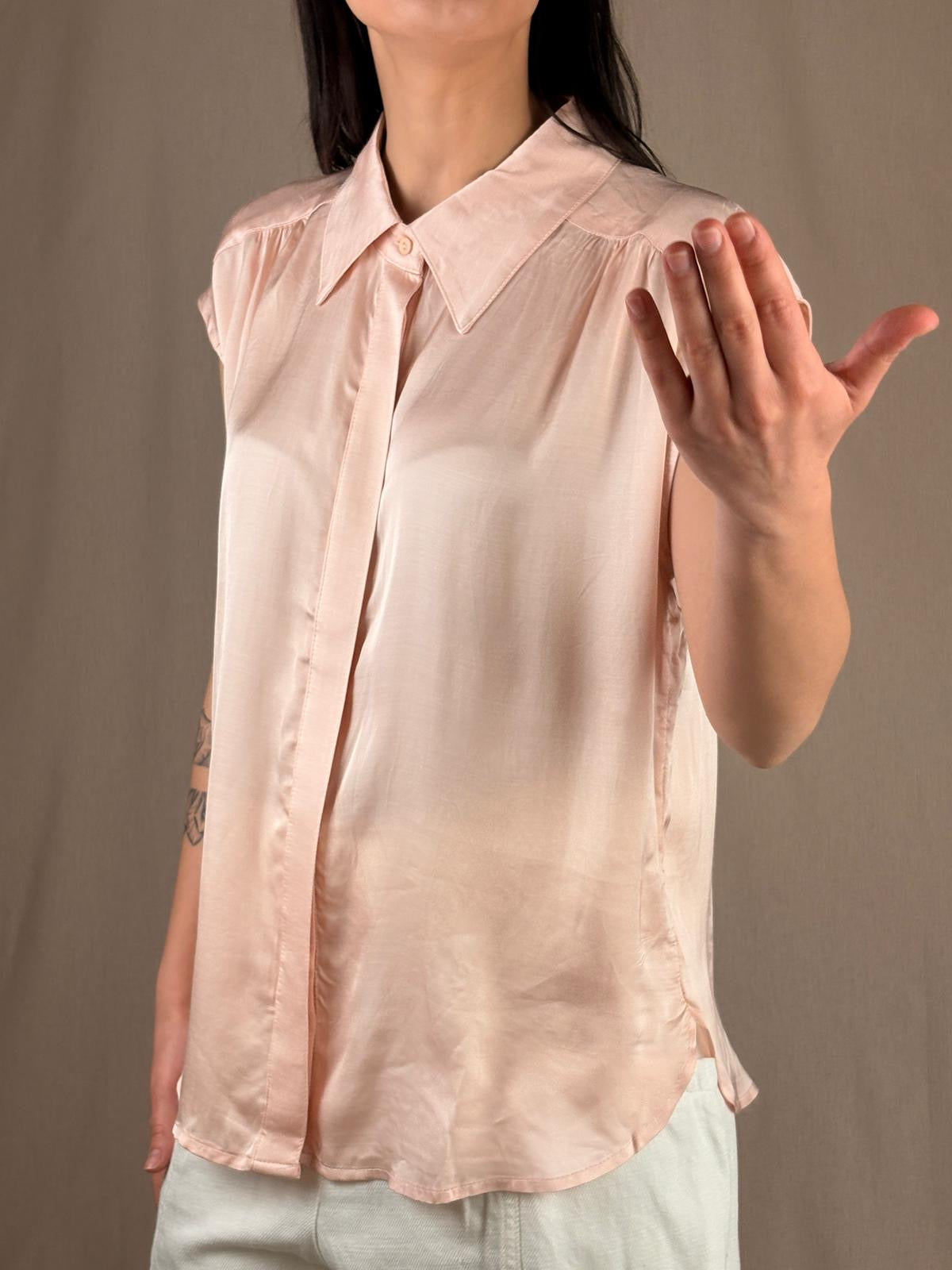 Camicetta in Raso Rosa