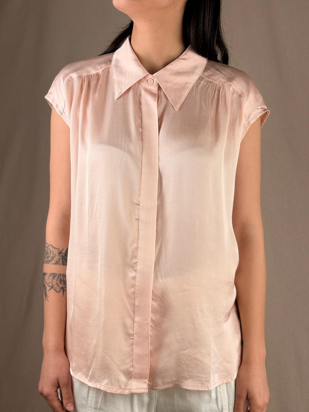 Camicetta in Raso Rosa