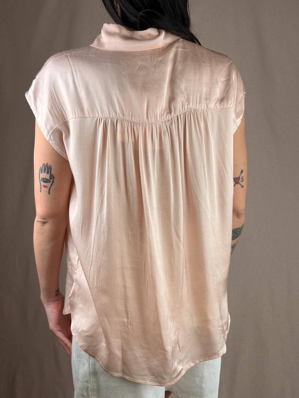 Camicetta in Raso Rosa