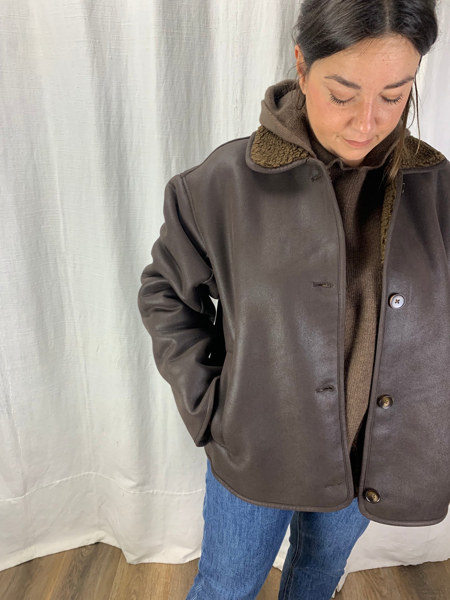 Shearling cioccolato