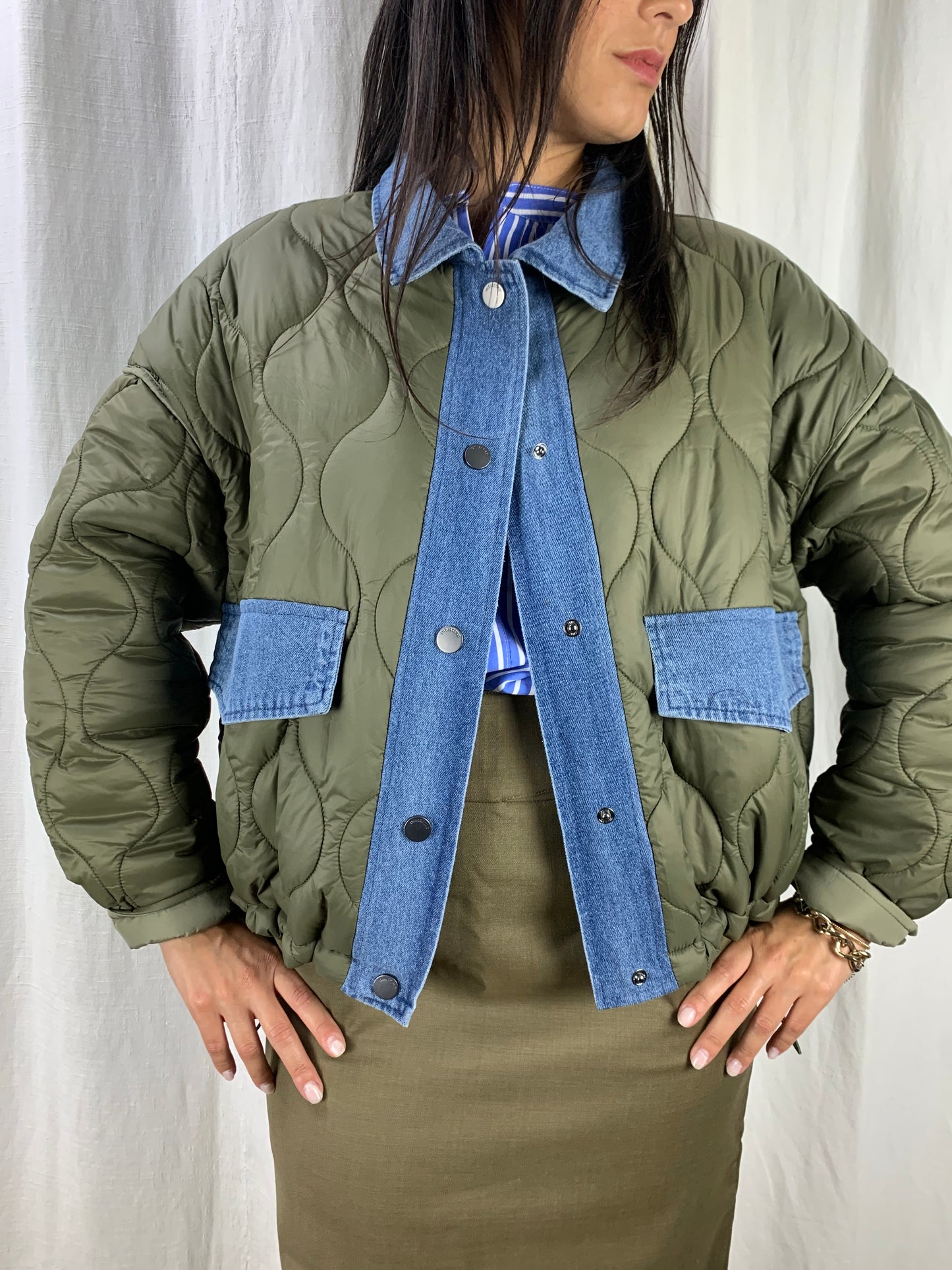 Trapuntato verde militare