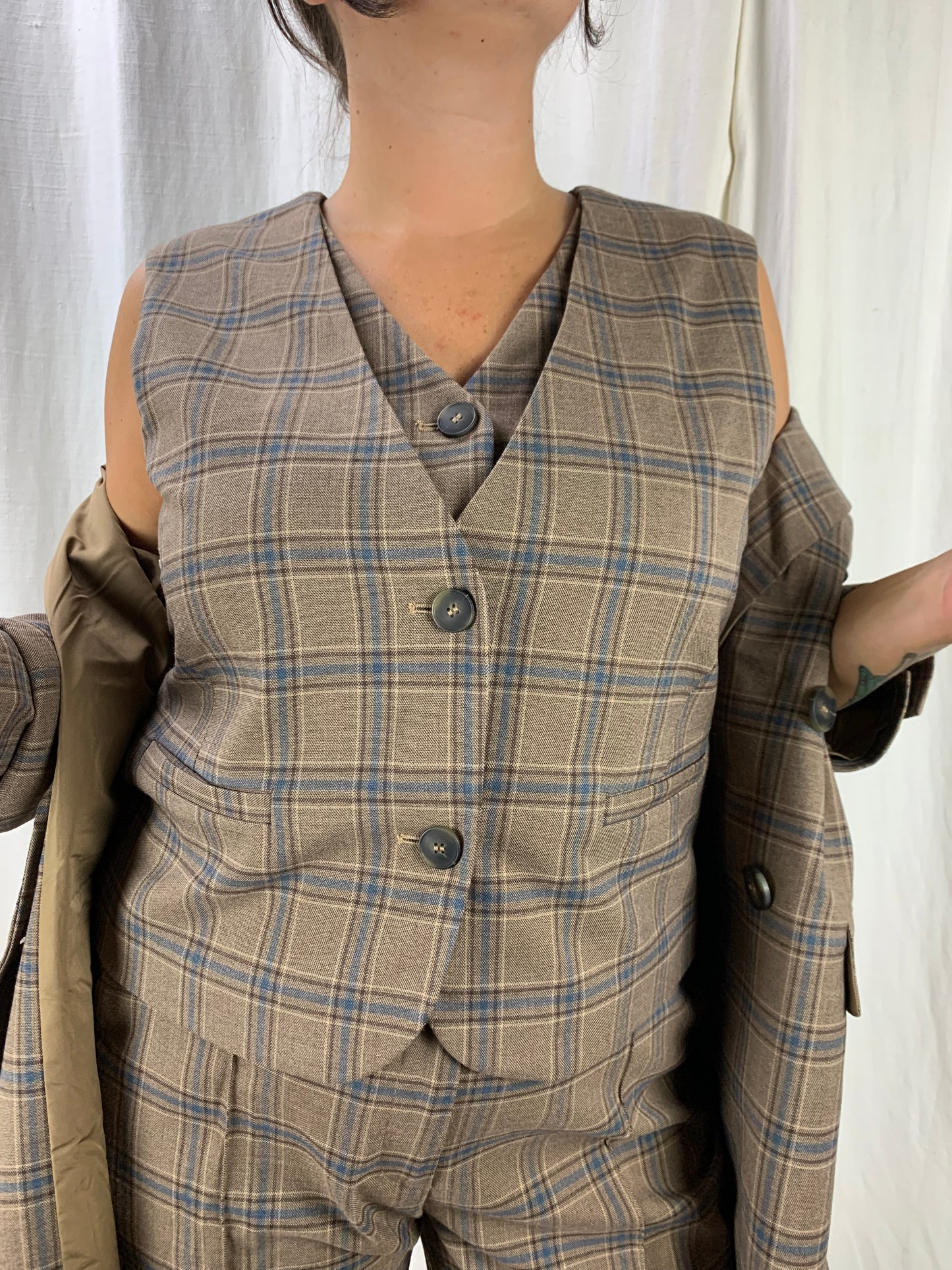 Gilet completo tartan