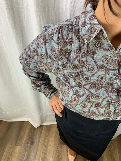 Camicia fantasia foglie