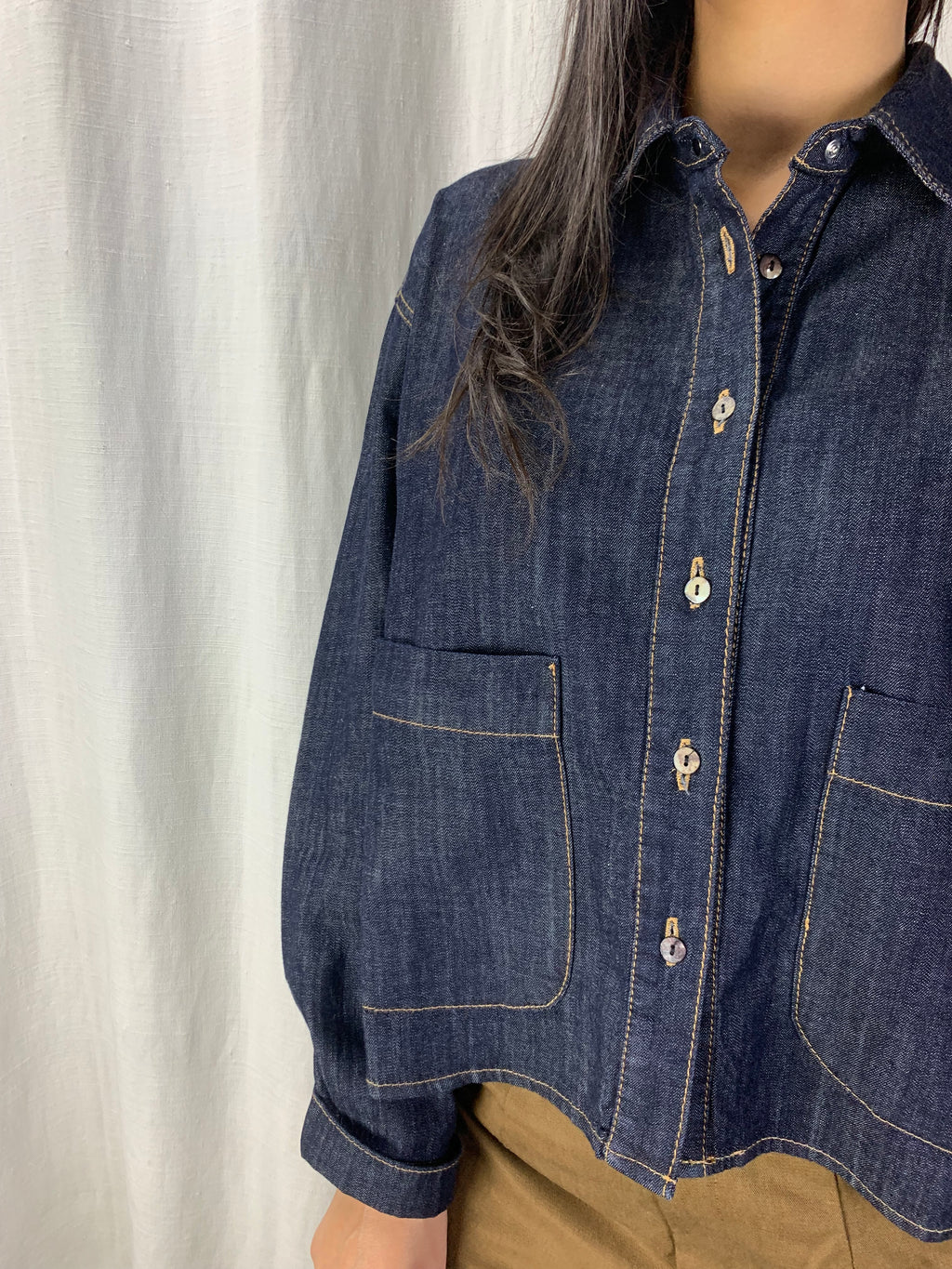 Camicia scatoletta denim