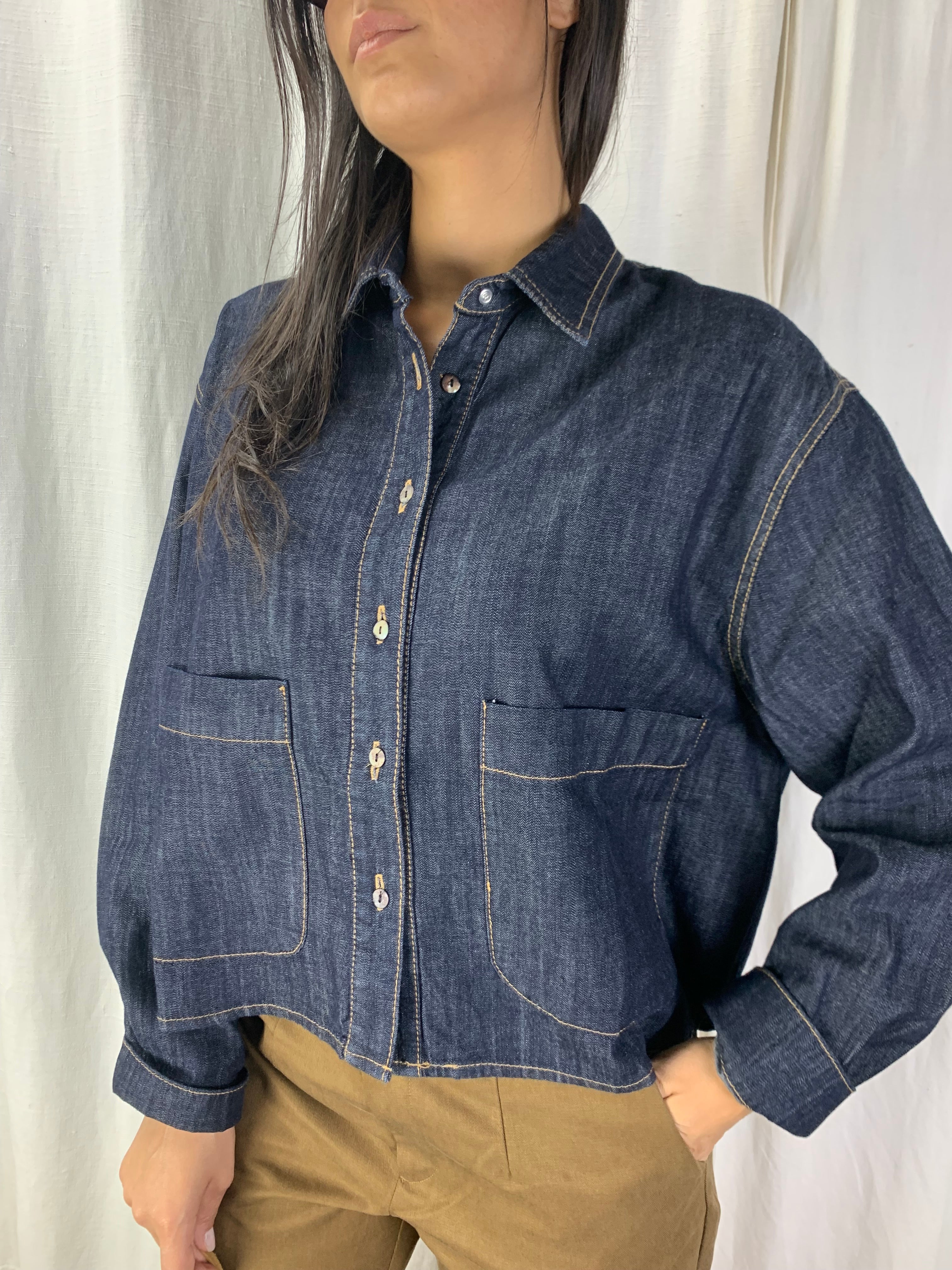 Camicia scatoletta denim
