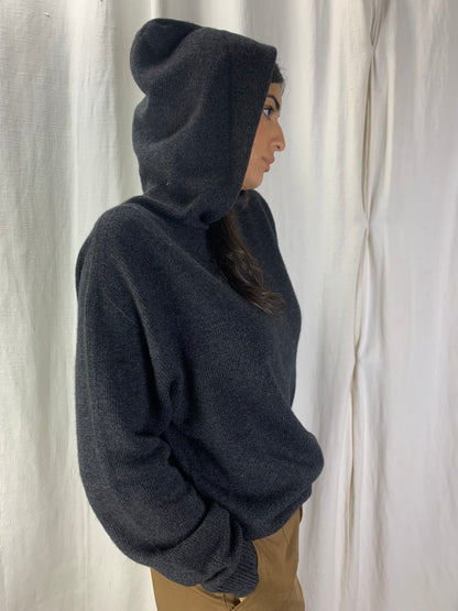 Felpa in maglia antracite