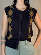 Gilet Rombi Cioccolato Senape