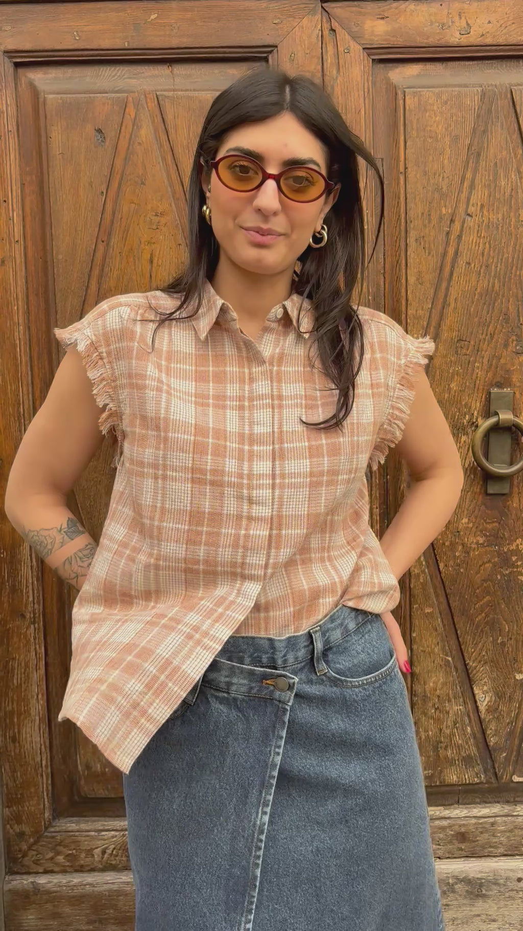 Chemise Écossaise Cannelle