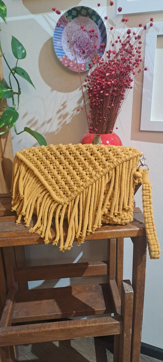 Pochette a bustina macramè